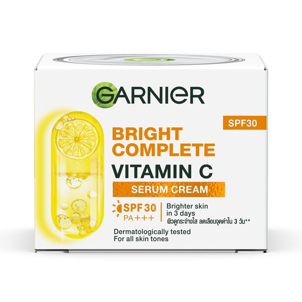 Garnier Bright Complete Vitamin C Serum Cream SPF30 PA+++ (18ml) - Image 2