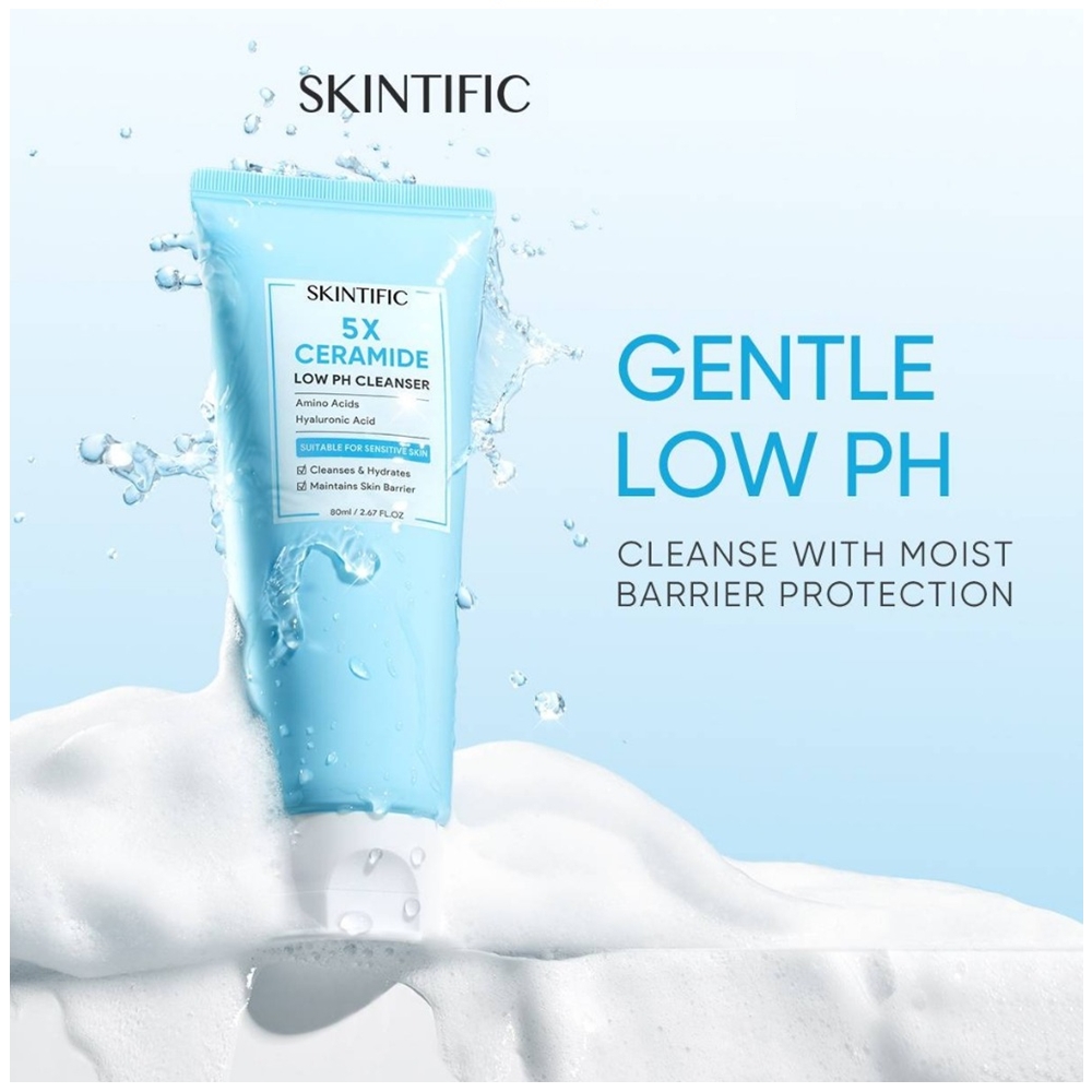 Skintific 5X Ceramide Low pH Cleanser 80ml - Image 5