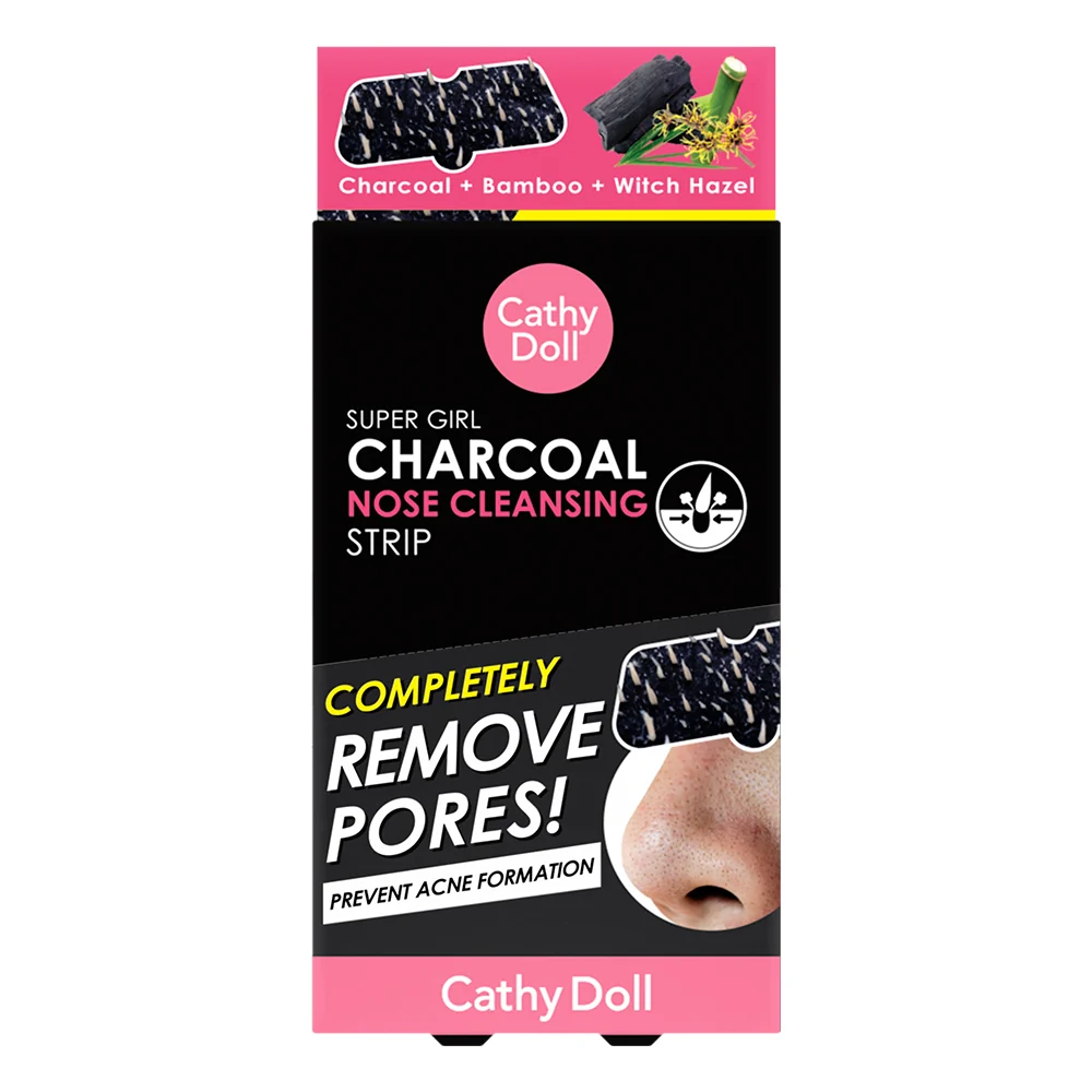 Cathy Doll Super Girl Charcoal Nose Cleansing Strip(Box of 12)