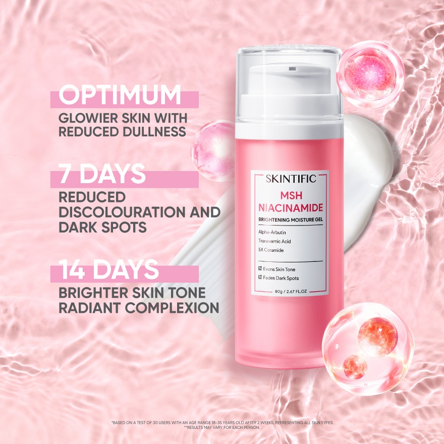 Skintific MSH Niacinamide Brightening Moisture Gel 80g - Image 3