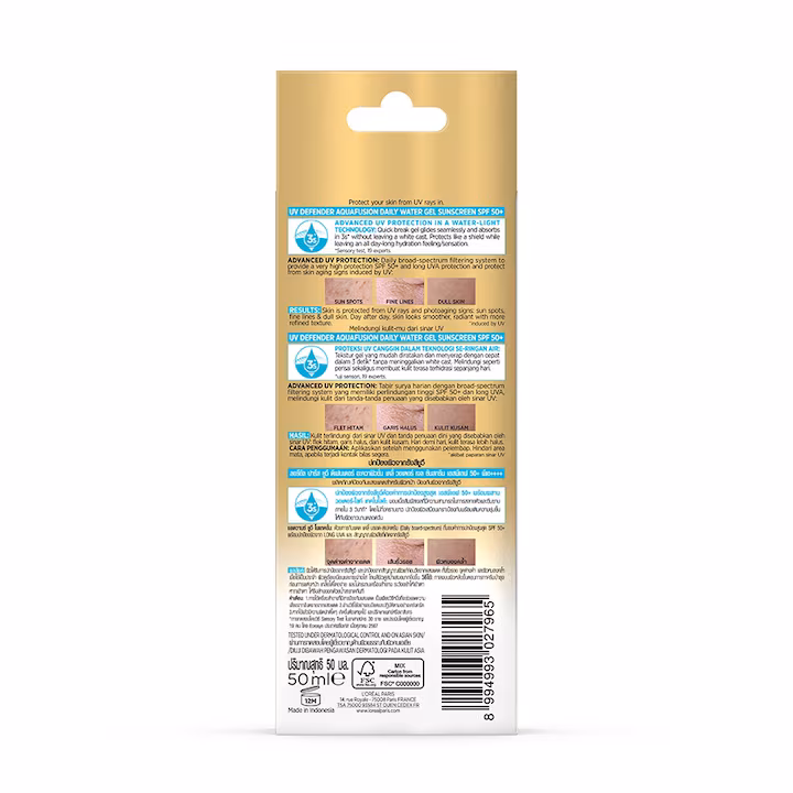 L'Oreal UV Defender Aqua Fusion Daily Sunscreen SPF50+ PA++++(50ml) - Image 3
